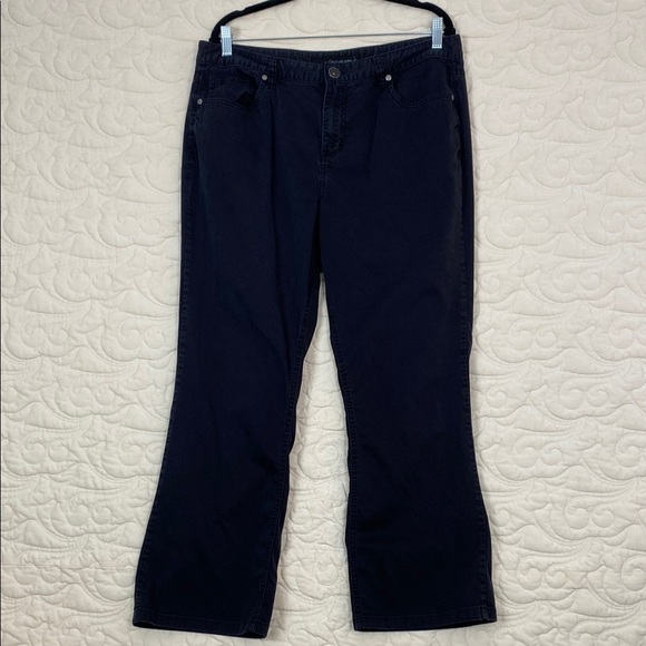 Calvin Klein Black Jeans Straight Leg Size 16 - Picture 1 of 10